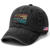 Funny Retired 2026 Washed Cotton Baseball Cap A Wise Woman Once Said I'm Outta Here Retirement Gift