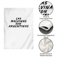 Las Malvinas Son Argentinas Garden Flag Political Statement