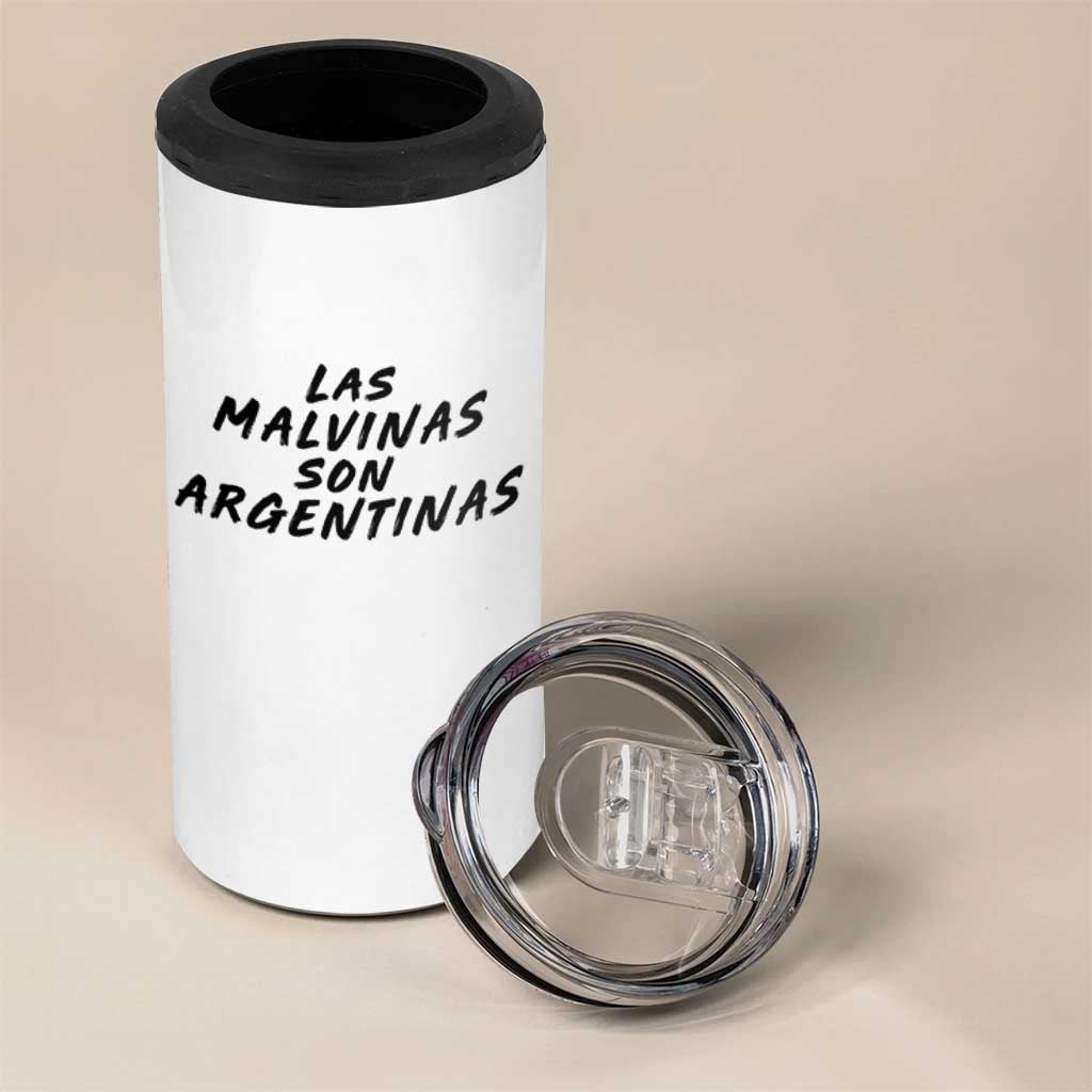 Las Malvinas Son Argentinas 4 in 1 Can Cooler Tumbler Political Statement