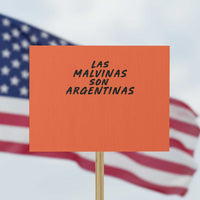 Las Malvinas Son Argentinas Protest Sign Political Statement