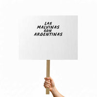 Las Malvinas Son Argentinas Protest Sign Political Statement