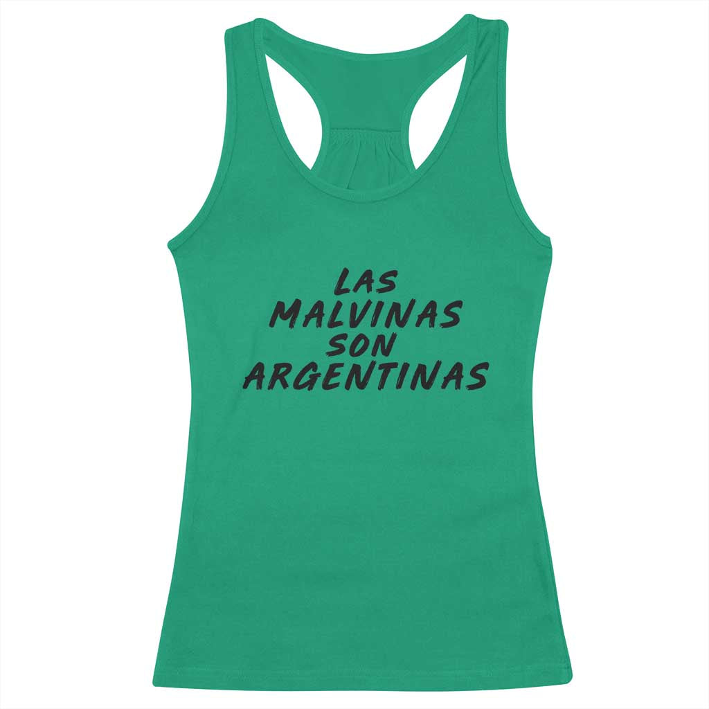 Las Malvinas Son Argentinas Racerback Tank Top Political Statement