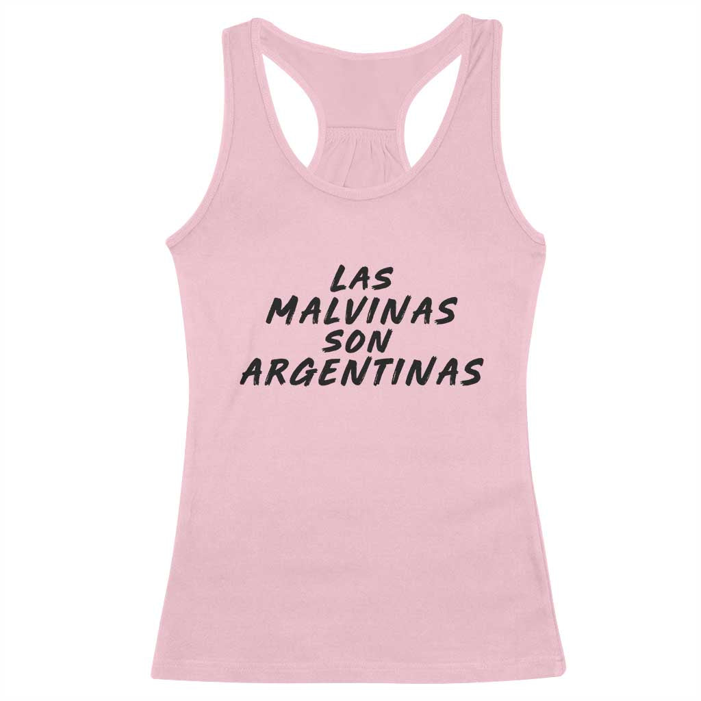 Las Malvinas Son Argentinas Racerback Tank Top Political Statement