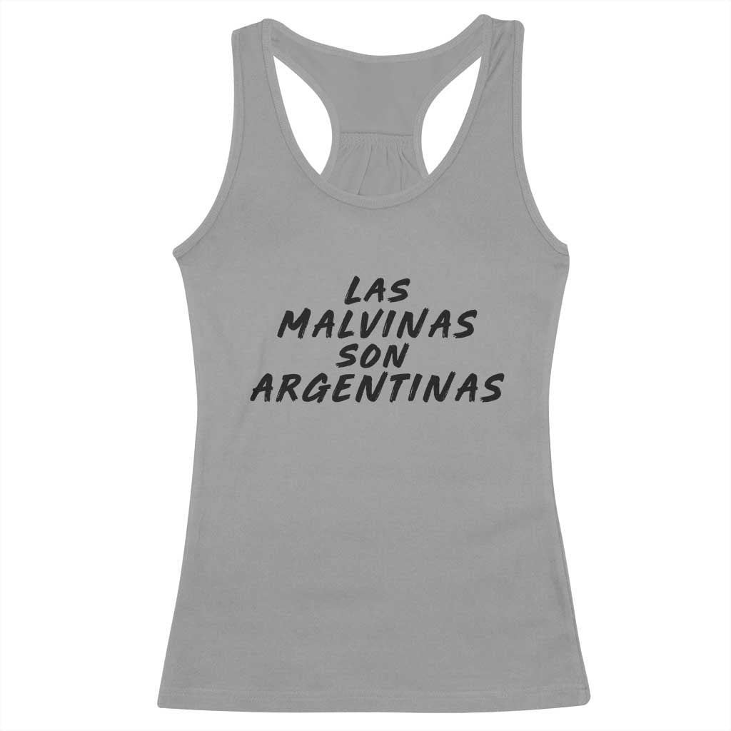 Las Malvinas Son Argentinas Racerback Tank Top Political Statement