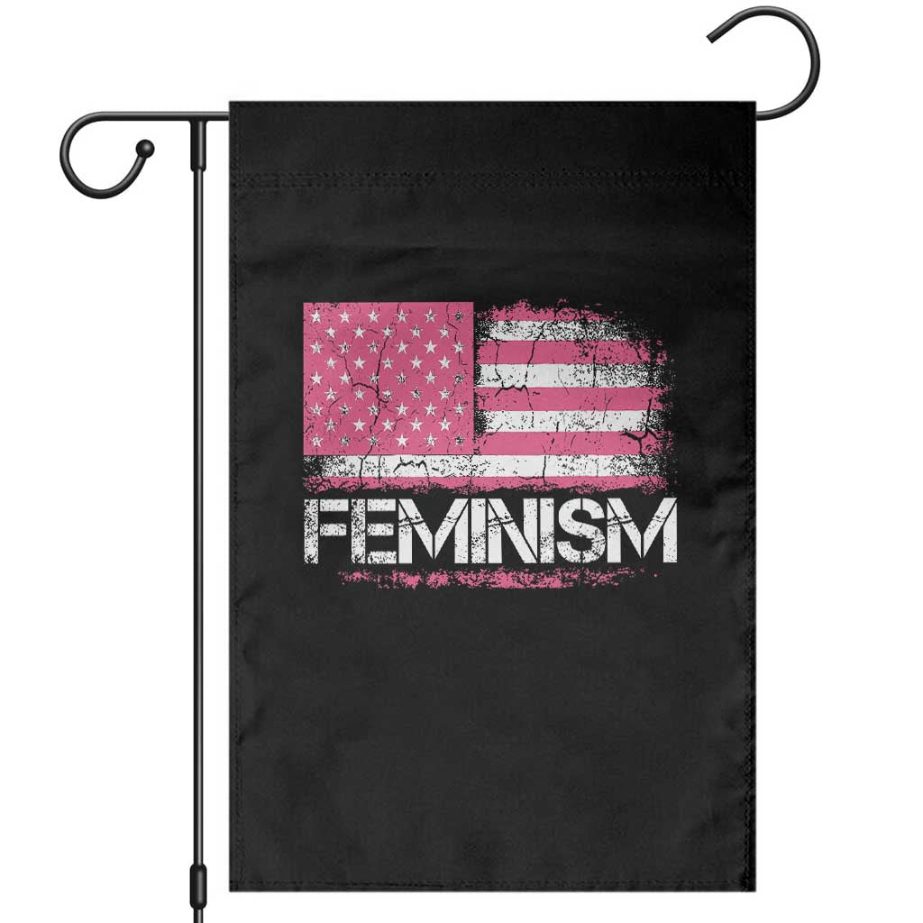 Feminism Feminist Pink American Flag Garden Flag Patriotic Womens Rights