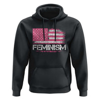 Feminism Feminist Pink American Flag Hoodie Patriotic Womens Rights