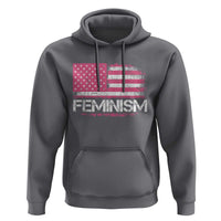 Feminism Feminist Pink American Flag Hoodie Patriotic Womens Rights