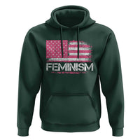 Feminism Feminist Pink American Flag Hoodie Patriotic Womens Rights