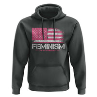 Feminism Feminist Pink American Flag Hoodie Patriotic Womens Rights
