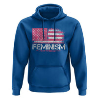 Feminism Feminist Pink American Flag Hoodie Patriotic Womens Rights