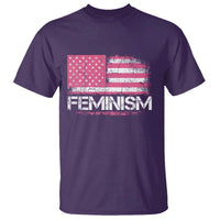Feminism Feminist Pink American Flag T Shirt Patriotic Womens Rights