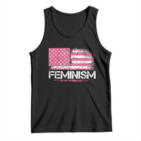 Feminism Feminist Pink American Flag Tank Top Patriotic Womens Rights