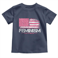 Feminism Feminist Pink American Flag Toddler T Shirt Patriotic Womens Rights