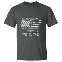 Harris Walz 2024 T Shirt The Prosecutor And The Coach Vintage American Flag - Wonder Print Shop