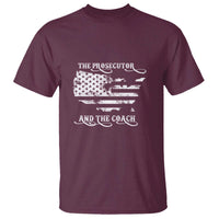 Harris Walz 2024 T Shirt The Prosecutor And The Coach Vintage American Flag - Wonder Print Shop