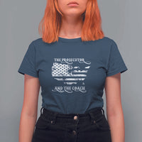 Harris Walz 2024 T Shirt For Women The Prosecutor And The Coach Vintage American Flag - Wonder Print Shop