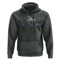Suicide Prevention Awareness Hoodie Stay Your Story Isn't Over Arrow Semicolon - Wonder Print Shop