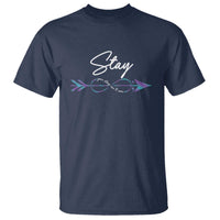 Suicide Prevention Awareness T Shirt Stay Your Story Isn't Over Arrow Semicolon - Wonder Print Shop