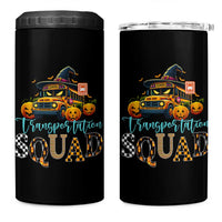 Halloween School Bus Driver 4 in 1 Can Cooler Tumbler Transportation Squad Pumpkin Witch - Wonder Print Shop