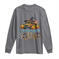 Halloween School Bus Driver Long Sleeve Shirt Transportation Squad Pumpkin Witch - Wonder Print Shop