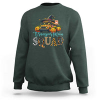 Halloween School Bus Driver Sweatshirt Transportation Squad Pumpkin Witch - Wonder Print Shop