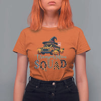 Halloween School Bus Driver T Shirt For Women Transportation Squad Pumpkin Witch - Wonder Print Shop