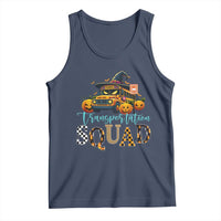 Halloween School Bus Driver Tank Top Transportation Squad Pumpkin Witch - Wonder Print Shop