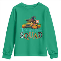 Halloween School Bus Driver Youth Sweatshirt Transportation Squad Pumpkin Witch - Wonder Print Shop