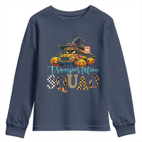 Halloween School Bus Driver Youth Sweatshirt Transportation Squad Pumpkin Witch - Wonder Print Shop