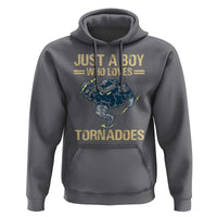 Tornado Chaser Hoodie Just A Boy Who Loves Tornadoes Storm Thunder