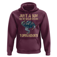 Tornado Chaser Hoodie Just A Boy Who Loves Tornadoes Storm Thunder