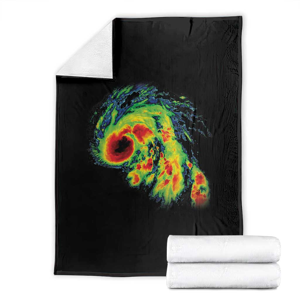 Hurricane Helene Throw Blanket Meteorologist Weather Radar Image Storm Chasing - Wonder Print Shop