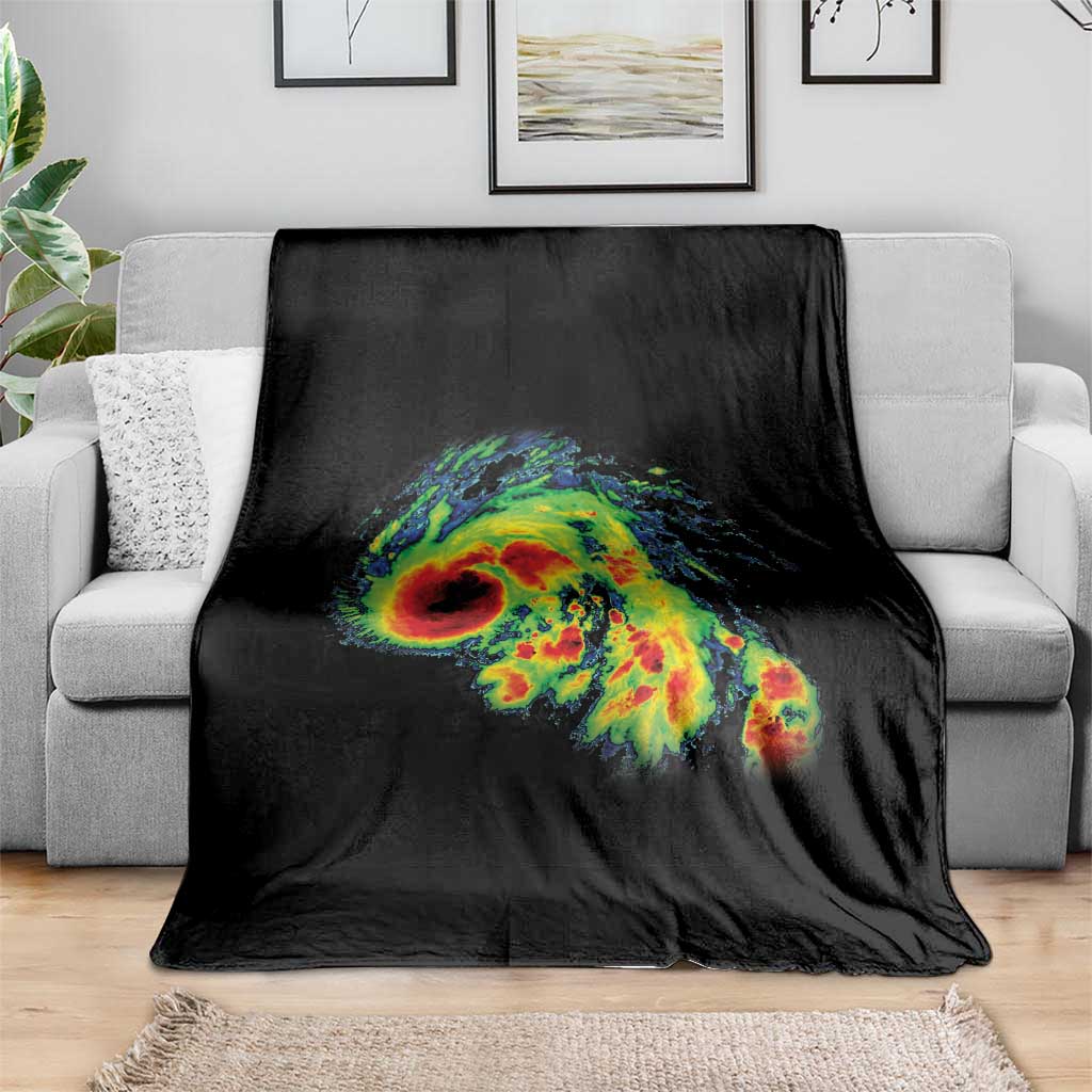 Hurricane Helene Throw Blanket Meteorologist Weather Radar Image Storm Chasing - Wonder Print Shop