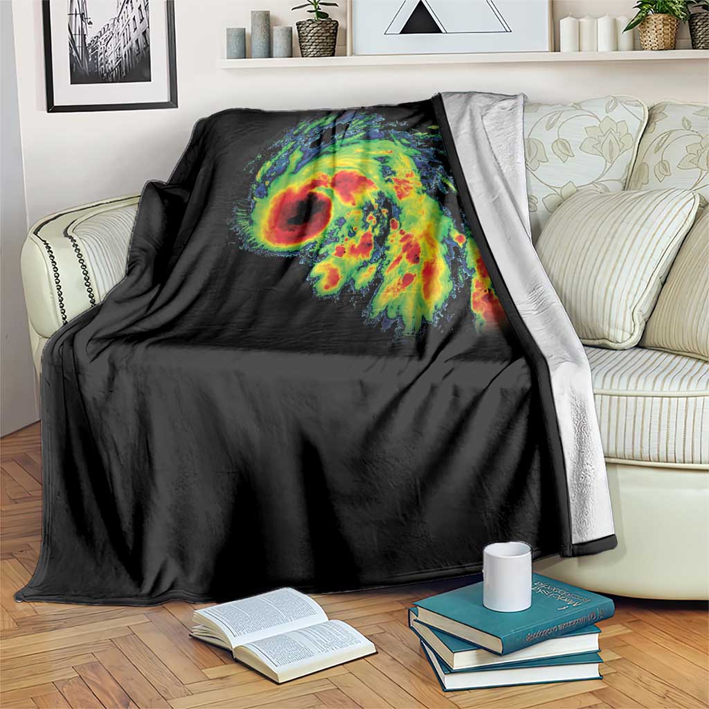 Hurricane Helene Throw Blanket Meteorologist Weather Radar Image Storm Chasing - Wonder Print Shop