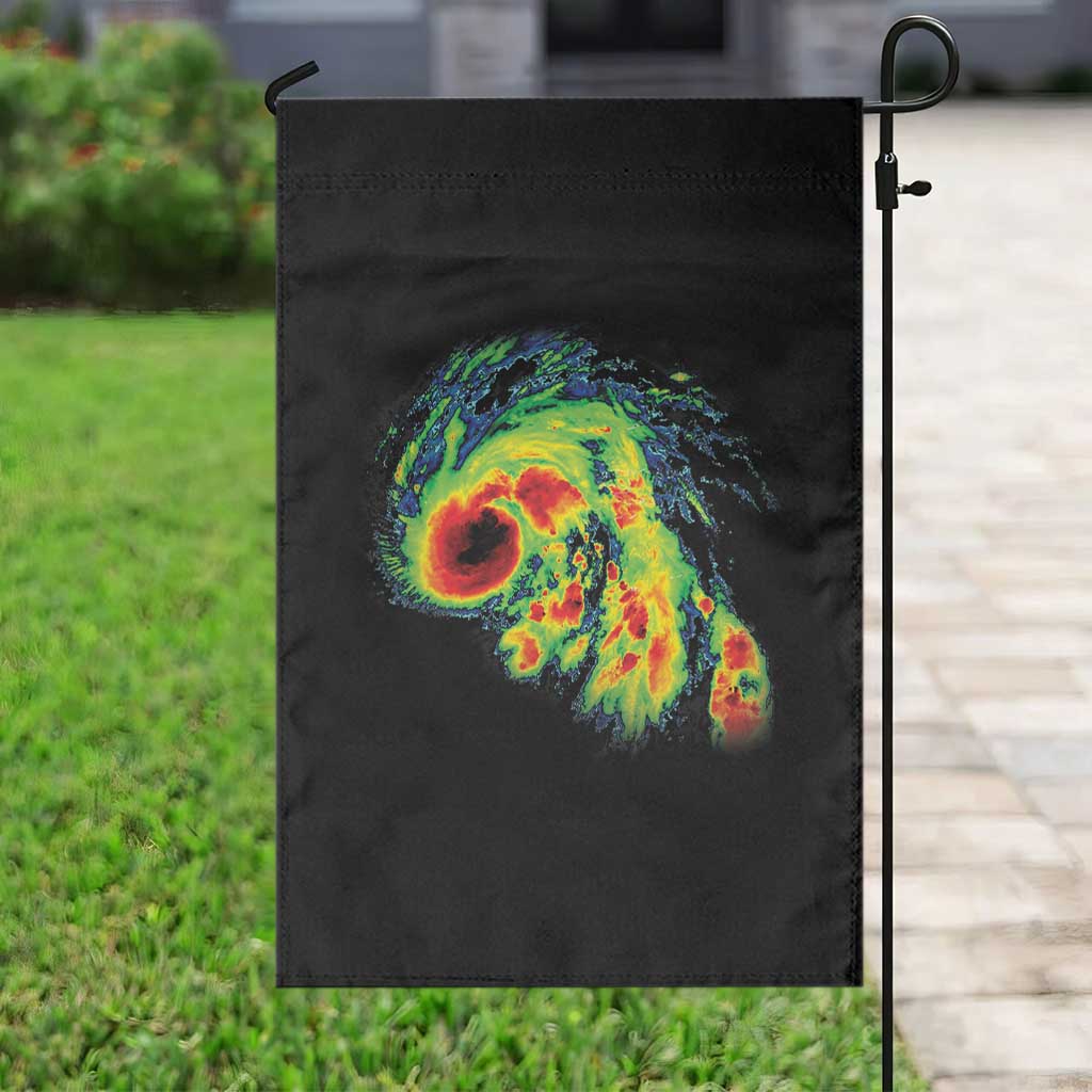 Hurricane Helene Garden Flag Meteorologist Weather Radar Image Storm Chasing - Wonder Print Shop