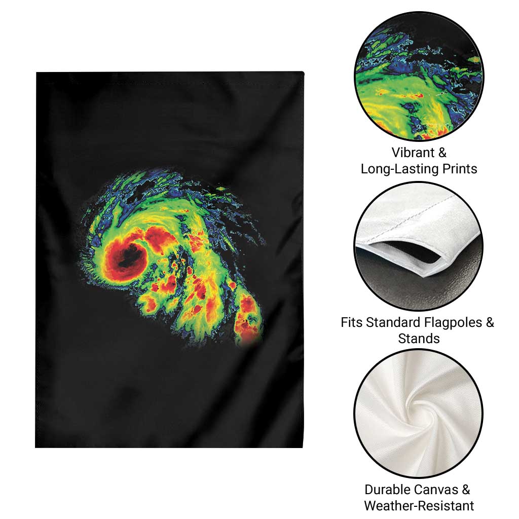 Hurricane Helene Garden Flag Meteorologist Weather Radar Image Storm Chasing - Wonder Print Shop