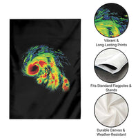 Hurricane Helene Garden Flag Meteorologist Weather Radar Image Storm Chasing - Wonder Print Shop