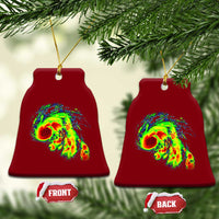 Hurricane Helene Ceramic Ornament Meteorologist Weather Radar Image Storm Chasing - Wonder Print Shop