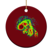 Hurricane Helene Ceramic Ornament Meteorologist Weather Radar Image Storm Chasing - Wonder Print Shop