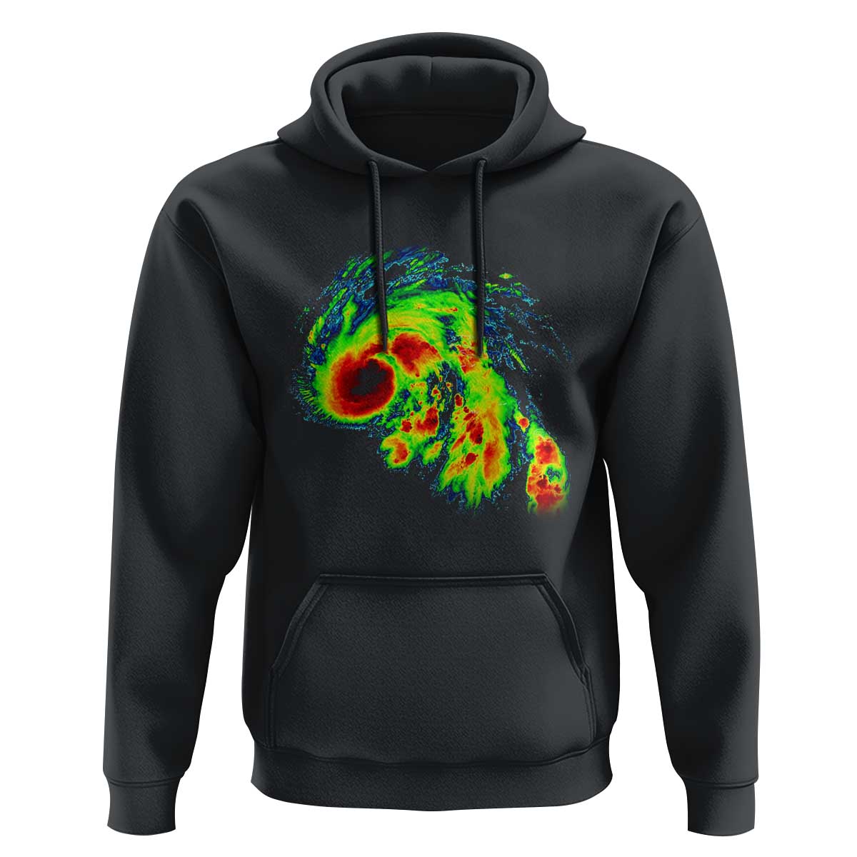 Hurricane Helene Hoodie Meteorologist Weather Radar Image Storm Chasing