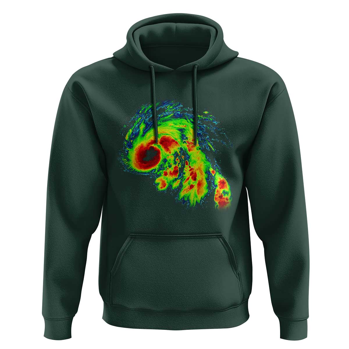 Hurricane Helene Hoodie Meteorologist Weather Radar Image Storm Chasing