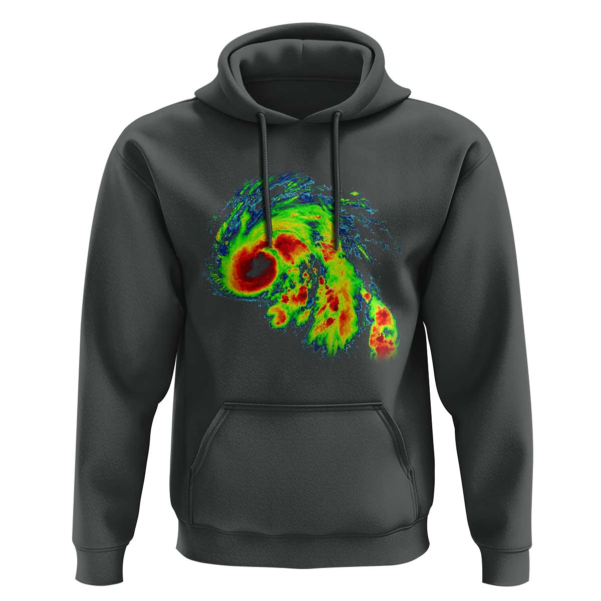 Hurricane Helene Hoodie Meteorologist Weather Radar Image Storm Chasing