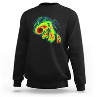 Hurricane Helene Sweatshirt Meteorologist Weather Radar Image Storm Chasing - Wonder Print Shop
