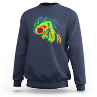Hurricane Helene Sweatshirt Meteorologist Weather Radar Image Storm Chasing - Wonder Print Shop