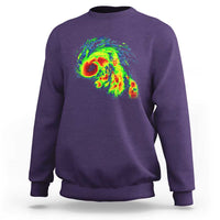 Hurricane Helene Sweatshirt Meteorologist Weather Radar Image Storm Chasing - Wonder Print Shop