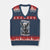 Saint Michael Protect Us In Battle V-Neck Knit Sweater Vest American Flag Catholic Christian Faith - Wonder Print Shop