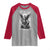 Saint Michael Protect Us In Battle Raglan Shirt American Flag Catholic Christian Faith - Wonder Print Shop