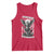 Saint Michael Protect Us In Battle Tank Top American Flag Catholic Christian Faith - Wonder Print Shop