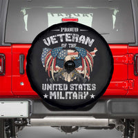 Proud Veteran Of The Military Spare Tire Cover Veteran's Day Eagle American Flag - Wonder Print Shop