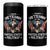 Proud Veteran Of The Military 4 in 1 Can Cooler Tumbler Veteran's Day Eagle American Flag - Wonder Print Shop